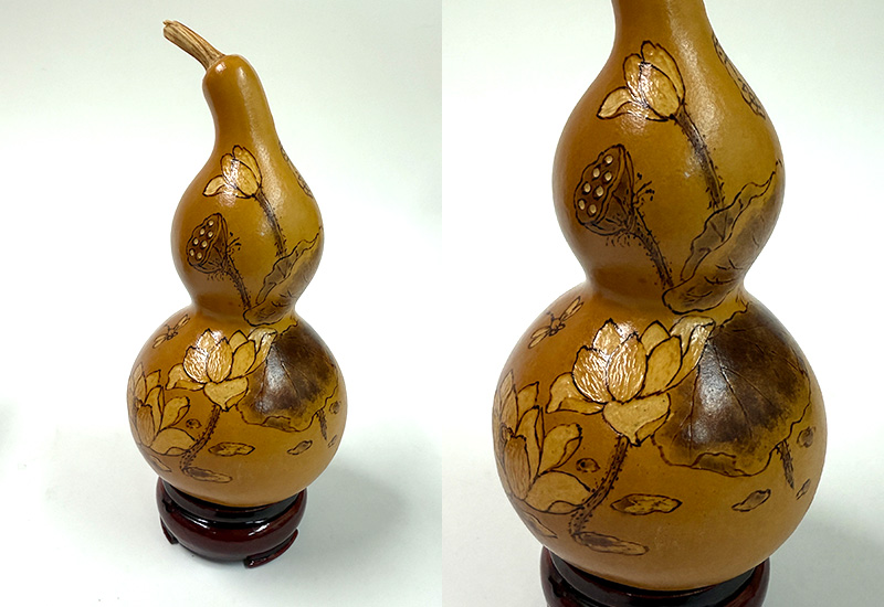 龔一舫 彫烙小葫蘆